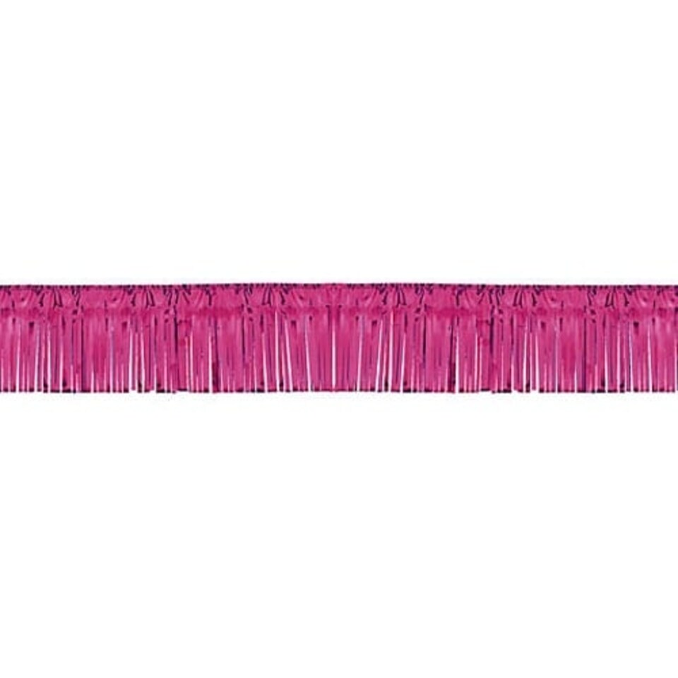 Burgundy Metallic Fringe Garland - 18 Ft x 5 Inches / 549 x 13cm - Pack of 10