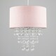 image 3 of ValueLights Acrylic Jewel Effect Droplet Pink Ceiling Pendant Light Shade