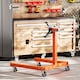 image 8 of HOMCOM Engine Stand, 570 kg Rotating Engine Stand with 360 Degree Adjustable Head, 4 Mounting Arms, Heavy Duty Steel Support, Universal Wheels for Garage Workshop Auto Repair, Orange