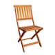 image 5 of Set of 2 Bowness Outdoor Garden Patio Wooden Folding Chairs | Brown | Brown