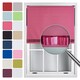 image 1 of FURNISHED Blackout Roller Blind with Fuchsia Glitter Trim and Fuchsia Bow Cut to Size | Pink | Fuchsia | (W) 240cm x (L) 165cm