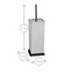 image 5 of Harbour Housewares Square Toilet Brush & Bin Set - Brushed Metal | Silver | Silver