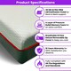 image 8 of Nura 40HD 25cm Thick Luxury Ultra Orthopedic Extra Firm Memory Foam Mattress (Super King - 180cm (6'0") X 200cm (6'6") White | Super King