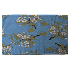 Orchid Branches on Blue (Kitchen Towel)