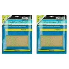 20pc Assorted Sandpaper Sanding Sheets for Metal Wood Plastic Medium 100 Grit
