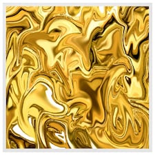 Golden liquid (Picture Frame) White | L