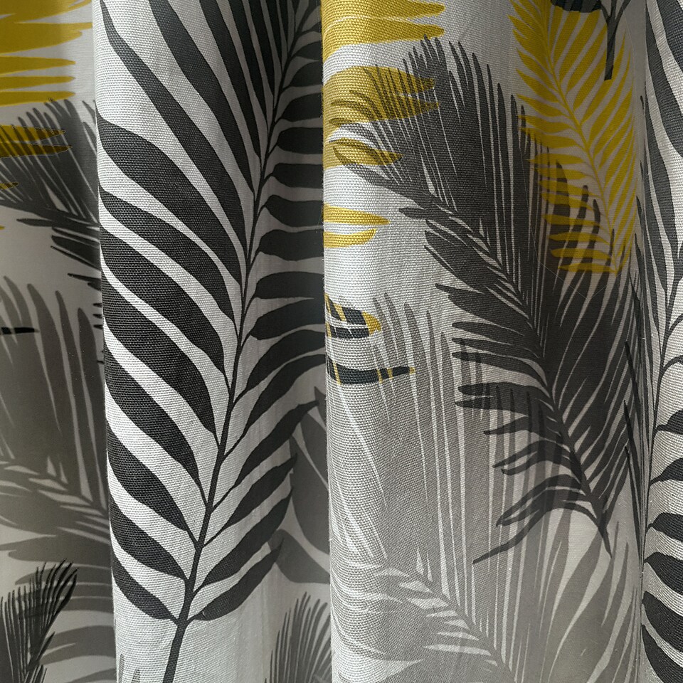 image 1 of Fusion Tropical Eyelet Curtains Ochre