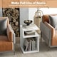 image 3 of COSTWAY S-shaped Side Table Sofa End Table | White