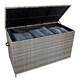 image 2 of Rattan Cushion Storage Box - Grey