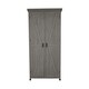 image 2 of Tall Garden Wooden Storage Shed Grey