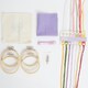 image 4 of RHS Embroidery Hoop Decoration Kit, Pastel Florals, Multicoloured, 9cm