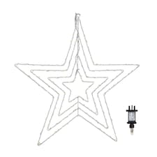 50 x 50cm Light up 4 Layered Christmas Star with 165 Warm White LEDs