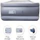 image 4 of Dreamcatcher Single Air Bed Premium Blow up Mattress with Built in Pump 196x97x47 and Storage Bag Included