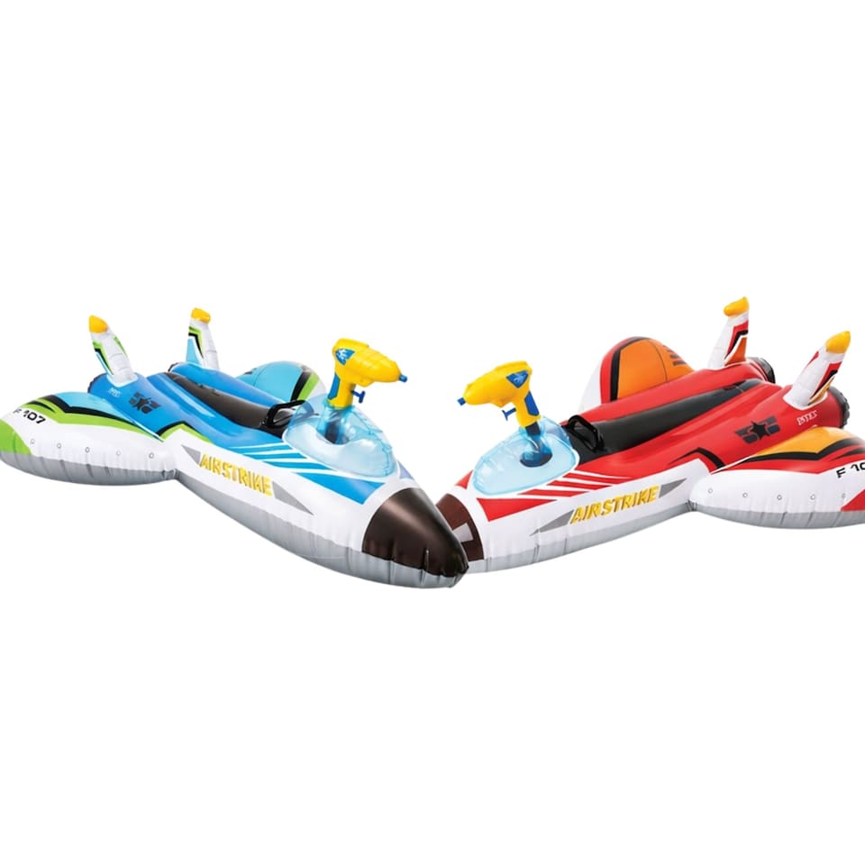image 1 of Water Gun Plane Ride-On Pool Toy Pack Of 2 - Multicoloured | Multi
