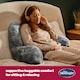 image 2 of Silentnight Cosy Cuddles Pillow, Back Support Reading Pillow, Grey