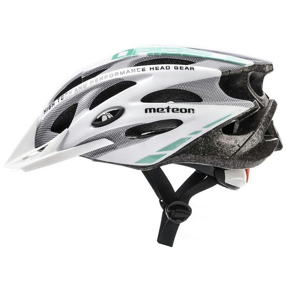 image 1 of Cycle Helmet MTB Bike Bicycle Skateboard Scooter Hoverboard Safety Helmet - Drizzle White | White-Cyan | L