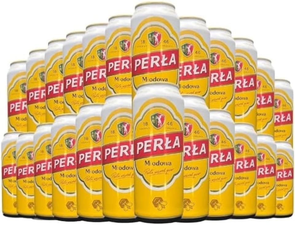image 1 of Perla Miodowa Honey Polish Beer 24 x 500ml cans
