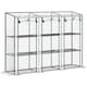 image 1 of Outsunny 3 Tier Lean-to Mini Greenhouse with Plastic Cover, Clear