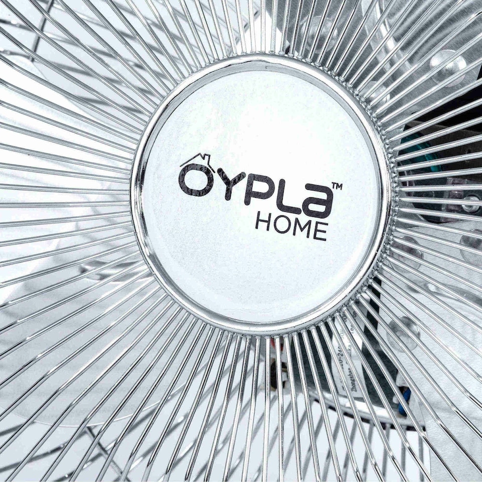 image 1 of Oypla 9" Inch Chrome 3 Speed Floor Standing Gym Fan Hydroponic