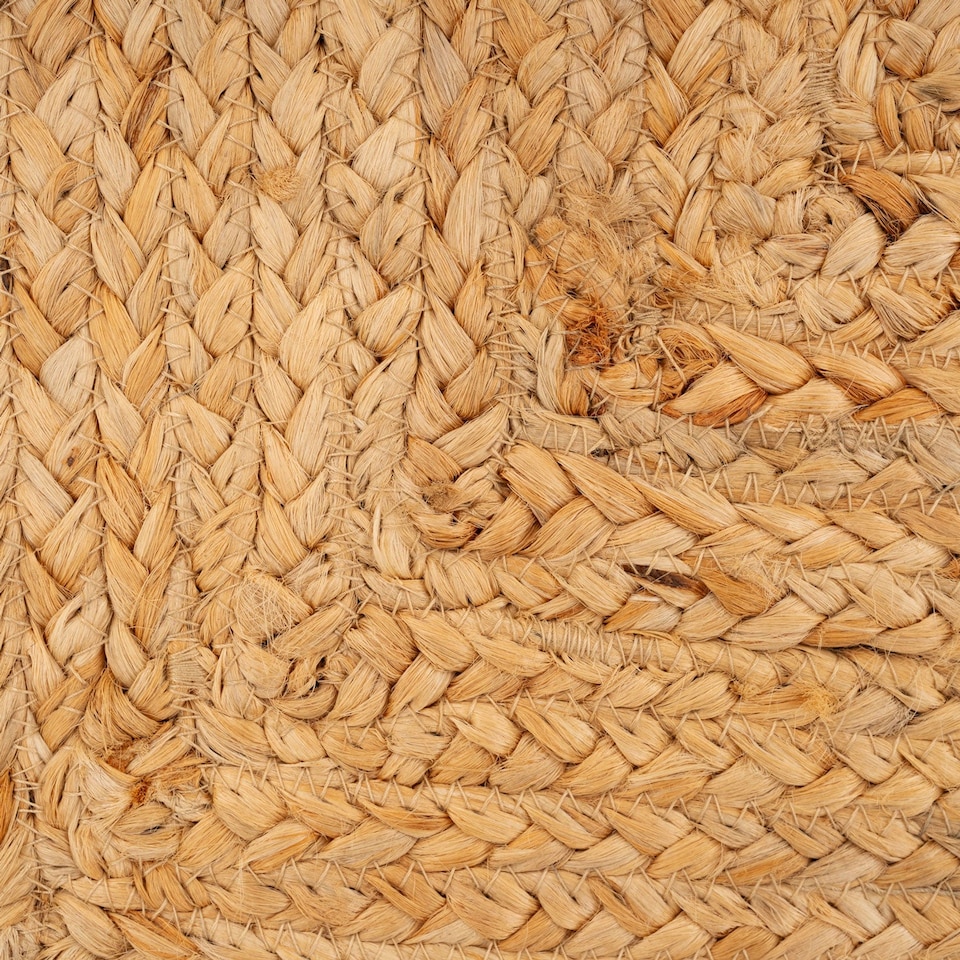 image 1 of KUKOON Classic Natural Handwoven Braided Jute Fireside Living Area Rug 190cm x 280cm