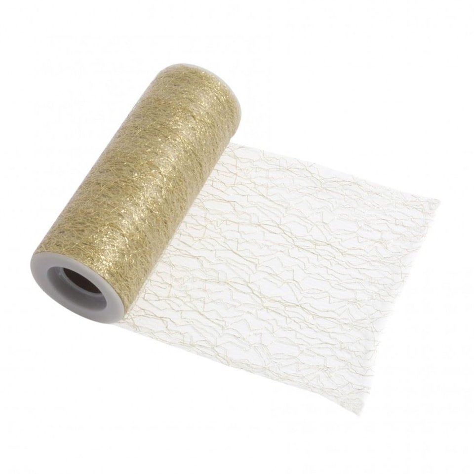 Minerva Gold 150mm Mesh Tulle Roll for Dressmaking - per 10 metre roll