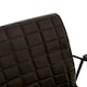 image 4 of Luxurious Black Leather Weave Chair, Velvet Upholstered Occassional Arm Chair, Striking Lounge Chair Black