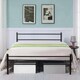 image 1 of King Size Metal Bed Extra Strong Frame Stylish Bedroom Storage Modern Sturdy Design