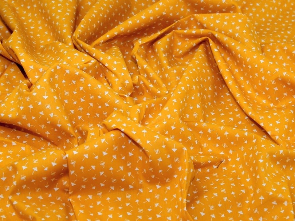 Gold 100% Cotton Poplin Fabric for Dressmaking, Quilting, 156cm / 61" Wide - per metre