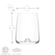 image 3 of LAV Terra Highball Glasses - 590ml - Clear - Pack of 6 Clear