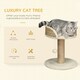 image 3 of PawHut Cat Scratching Post Activity Centre for Kitten Under 4kg Beige