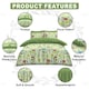 image 4 of Delphie Printed Duvet Cover Set Reversible Polycotton Beddings Multi | King