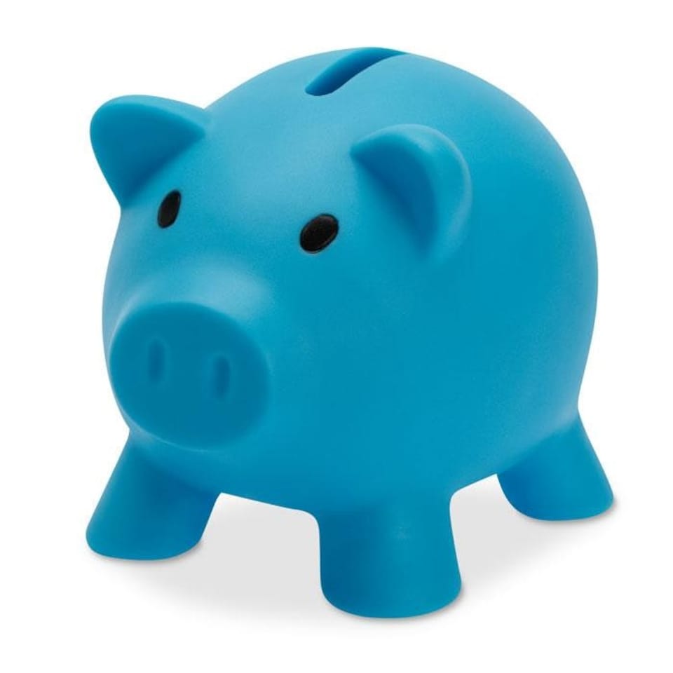 MidOcean Softco Piggy Bank - Turquoise - One Size