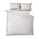 image 5 of Catherine Lansfield So Soft Mono Panel Duvet Cover Set | Cream | Natural | Super King