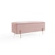 image 1 of Mystica Velvet Storage Ottoman | Pink | Blush Pink
