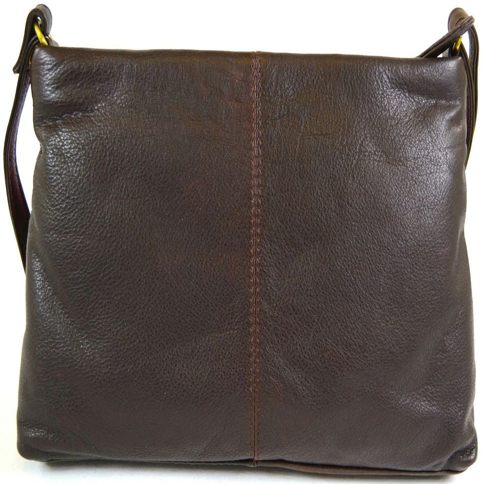 image 1 of Soft Premium Leather Shoulder / Cross Body Bag Brown | Brown