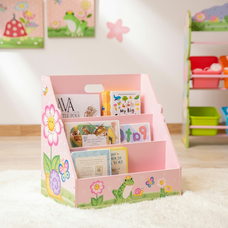 image 1 of Teamson Kids Magic Garden Toddler Bookshelf