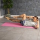 image 2 of Pilates Mat with Strap (10mm Thick) - Pink