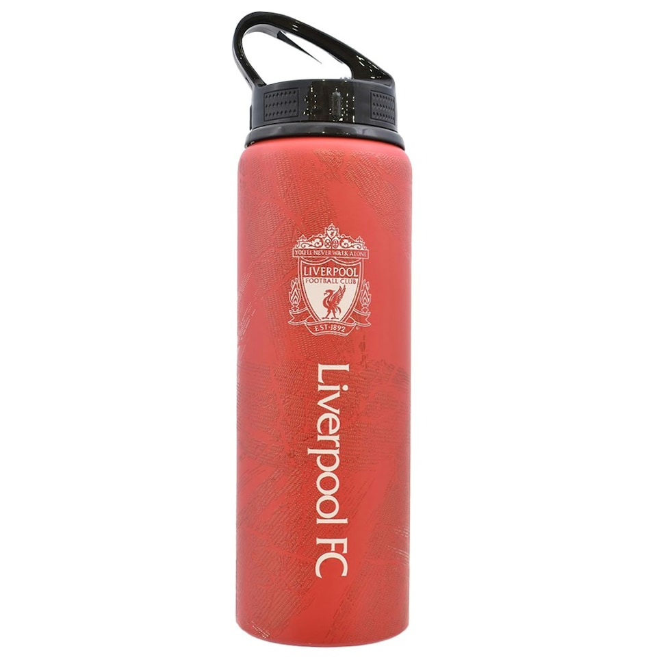 Liverpool FC Printed Aluminium Water Bottle - Red/Black/White - One Size
