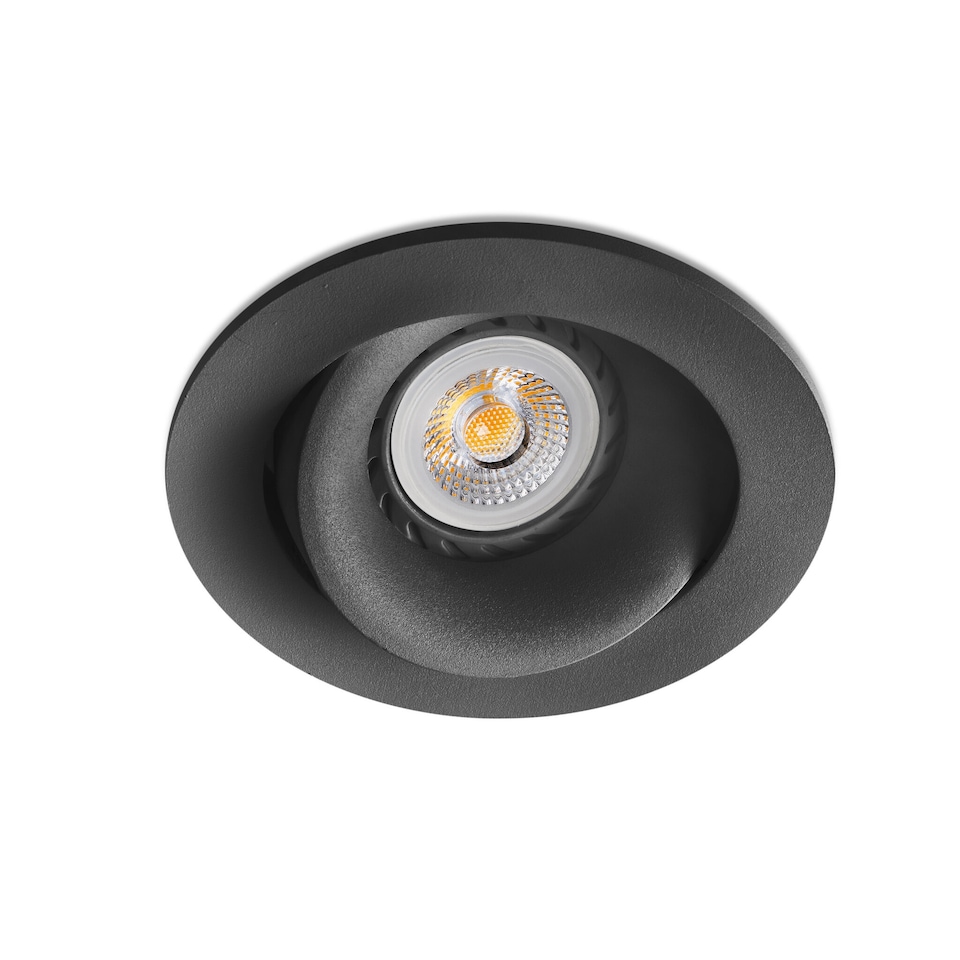 image 1 of Arg Tiltable Black recessed Downlight GU10