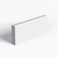 Pack of 15 (Total 15 Units) - Moisture Resistant MDF Primed Chamfer 2x2mm Architrave & Rebate - 15mm (T) x 94mm (H) x 2440mm (L)