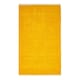 image 2 of Homescapes Mustard Cotton Plain Chenille Rug with Natural Trim - 90 x 150 cm | Yellow | Mustard