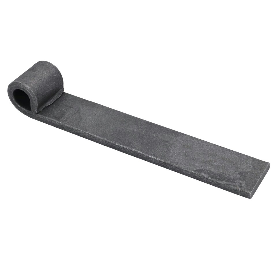 image 1 of Trailer Truck Tailgate Strap Hinge Self Colour 12.5mm Pin Weld On 150mm 6pc Grey