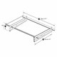 image 3 of Patio Cover Bremen Door Awning Canopy 1500 Clear - Aluminium/Acrylic - L150 x W93.5 x H18.7 cm - Dark Grey Grey