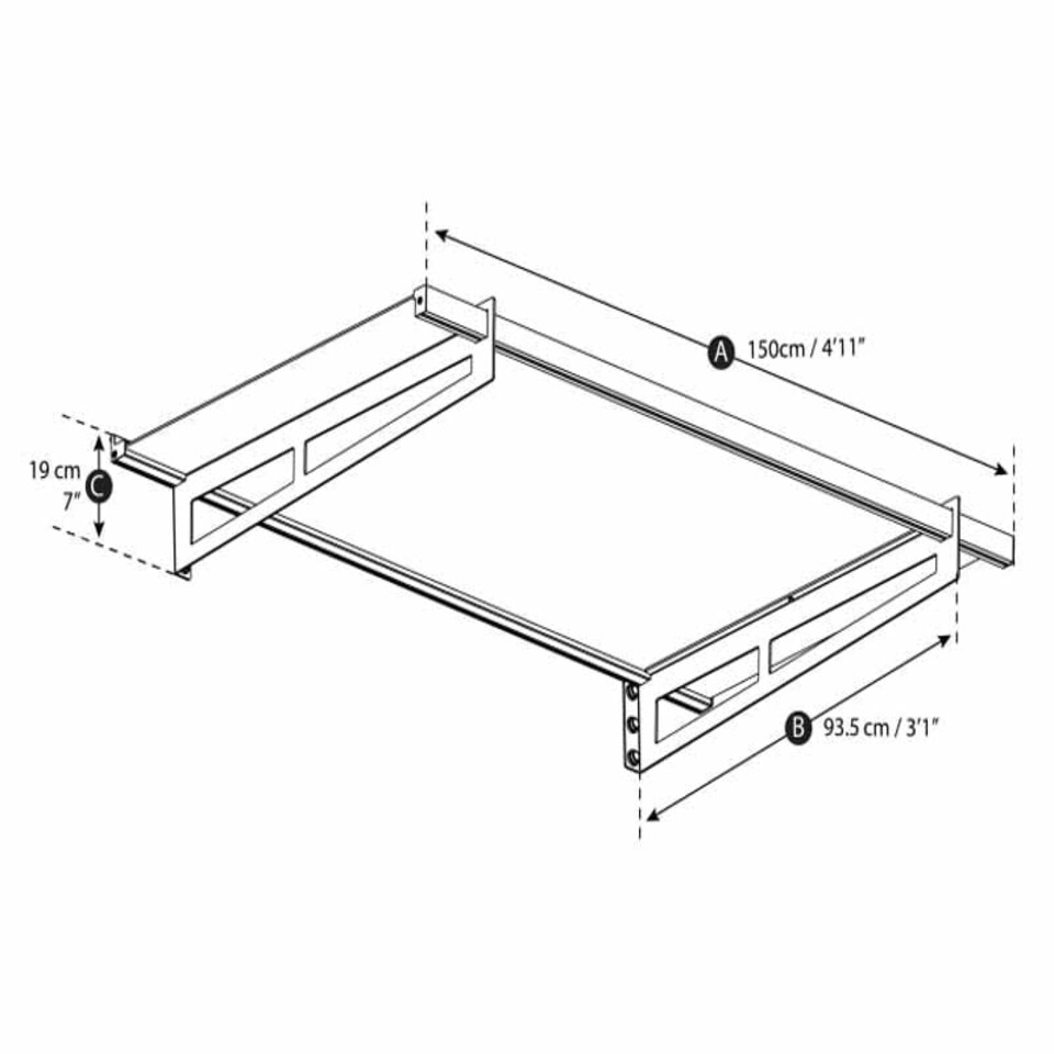 image 1 of Patio Cover Bremen Door Awning Canopy 1500 Clear - Aluminium/Acrylic - L150 x W93.5 x H18.7 cm - Dark Grey Grey