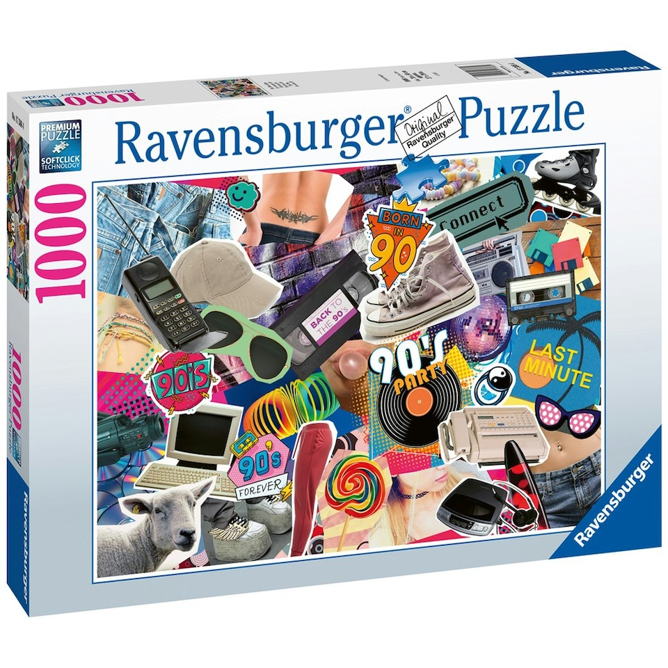 image 1 of Ravensburger The 90’s 1000 Piece Jigsaw Puzzle