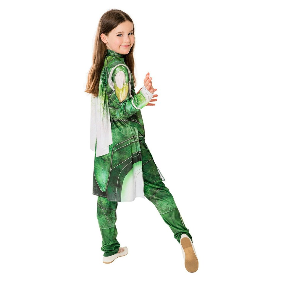 image 1 of The Eternals Girls Sersi Costume Top & Bottoms - Green - 7-8 Years 7
