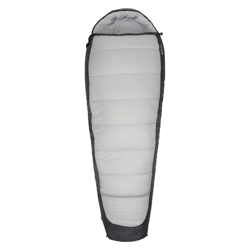 Mountain Warehouse Left Zip Microlite 1400 Winter Mummy Sleeping Bag - Dark Grey - 200cm