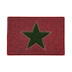 image 2 of Christmas Star PVC Spaghetti Doormat - Red, Black & Green Design | Red | 60x40cm