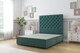 image 1 of Sloomy Mayfair Emerald Plush Divan Bed Base 4 Drawers With 26 Inch Strutted Headboard | Green | Emerald | Super King | 1