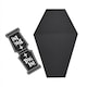 image 2 of Halloween Black Coffin Grazing Board with Card Sign 47cm